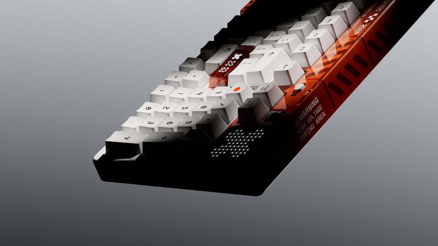 QwertyKey100 Apex Hotswap RGB Pixel Screen Bluetooth Gasket Mount Mechanical Gaming Keyboard