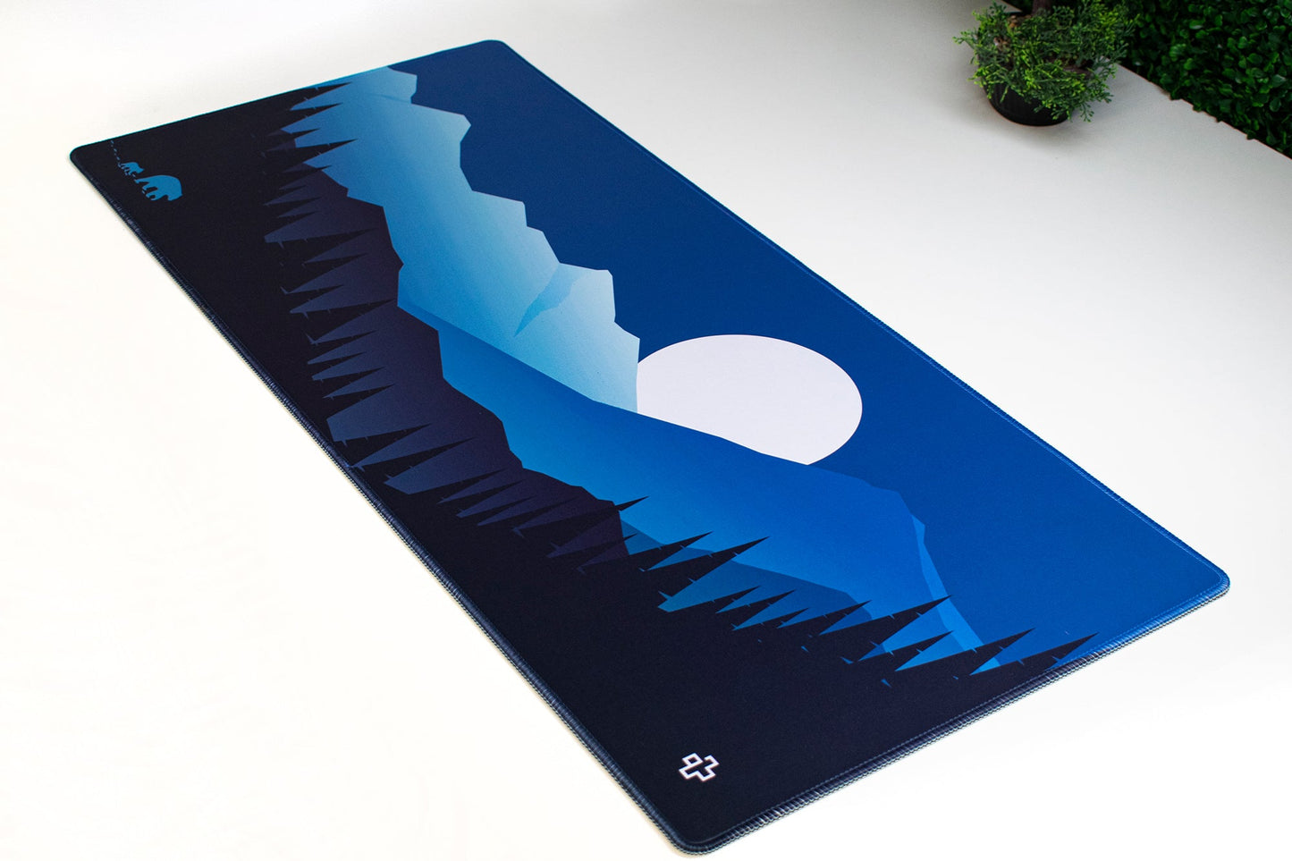 Deskmat Mousepad QwertyKey Carpathian 4mm stitched edges