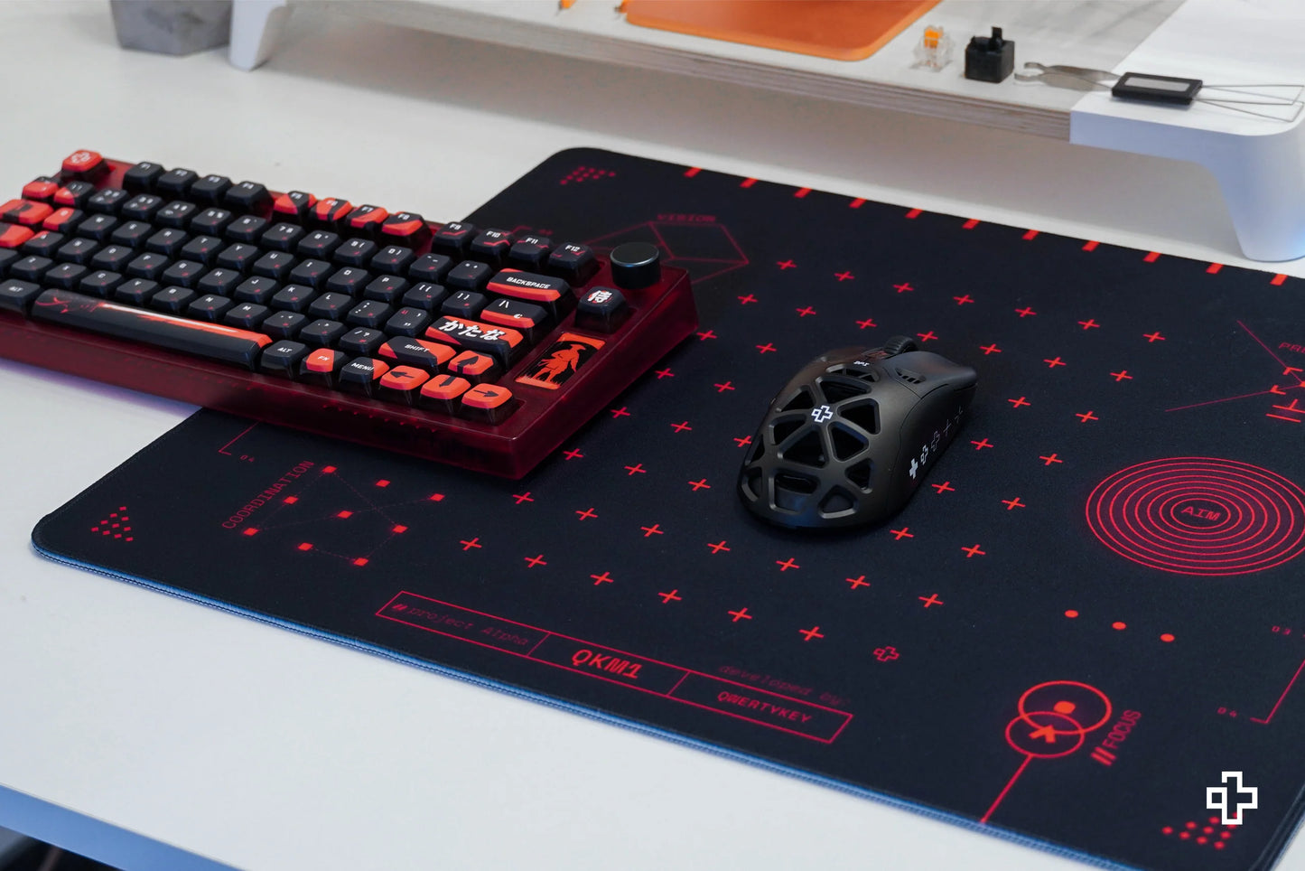 Mousepad QwertyKey QKM1 4mm stitched edges gaming