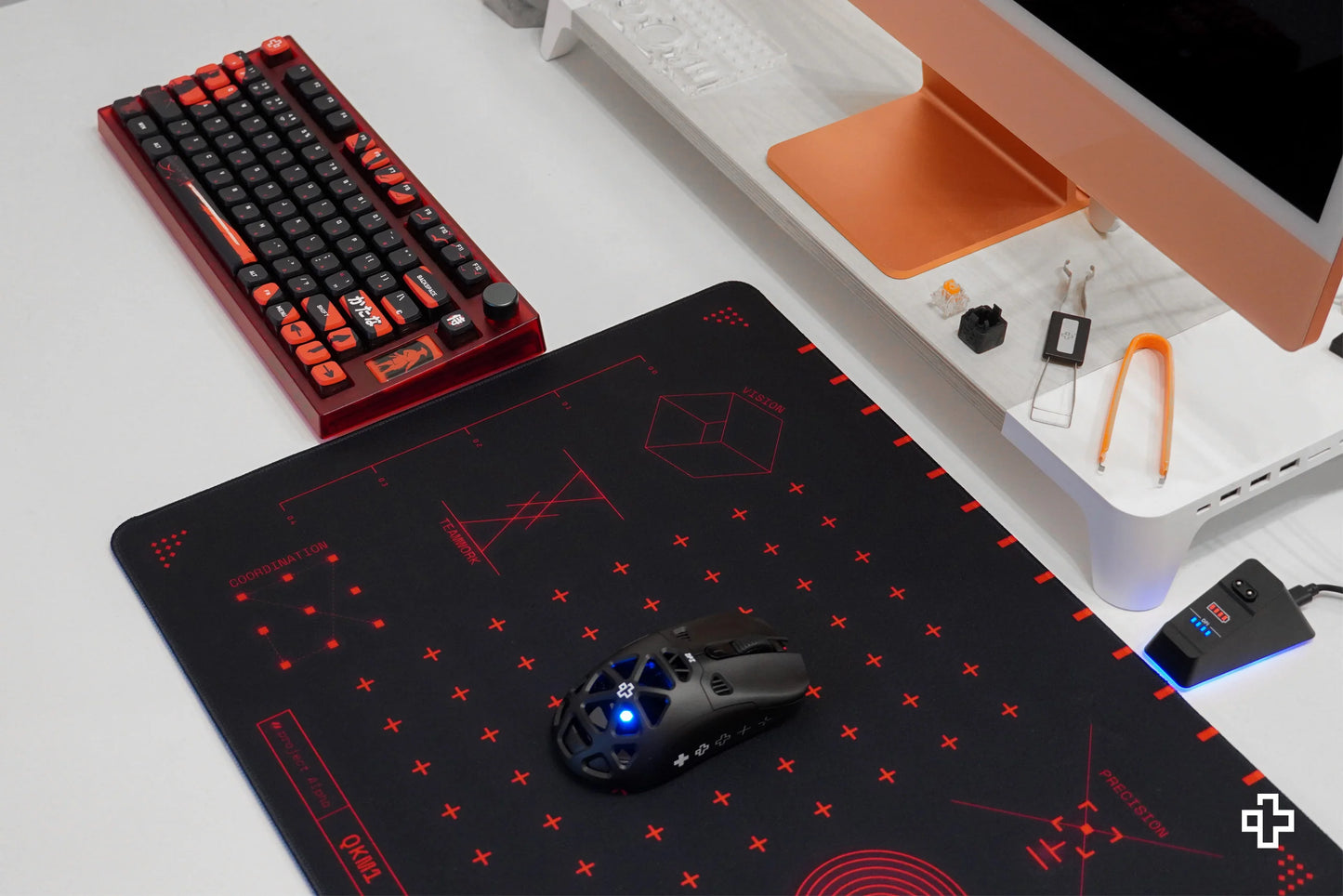 Mousepad QwertyKey QKM1 4mm stitched edges gaming