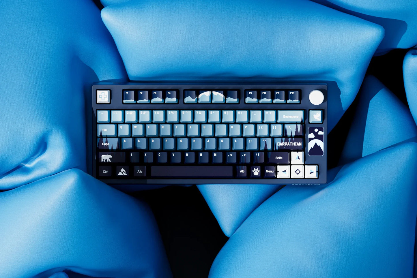 QwertyKey75 Carpathian Bluetooth Wireless Hotswap RGB VIA/QMK Gasket Mounted Gaming Mechanical Keyboard