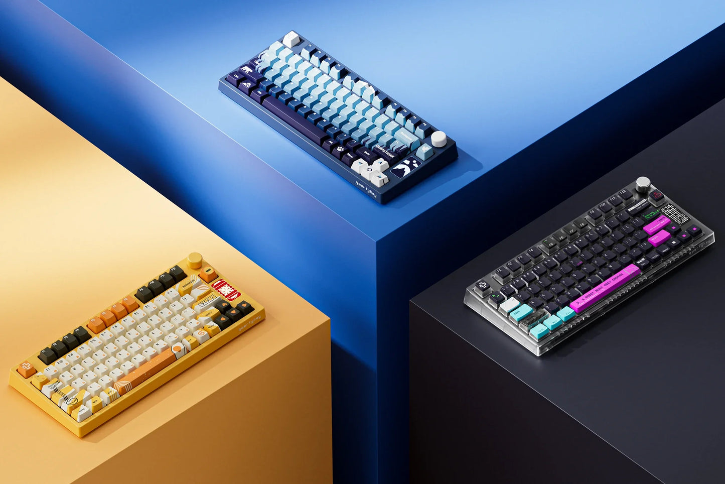 QwertyKey75 Carpathian Bluetooth Wireless Hotswap RGB VIA/QMK Gasket Mounted Gaming Mechanical Keyboard